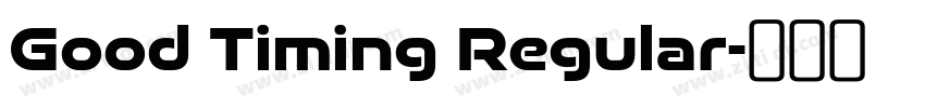 Good Timing Regular字体转换